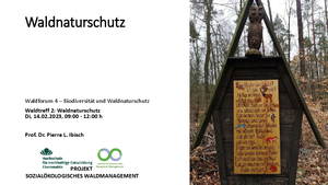 Titelbild Vortrag Prof. Ibisch - Waldnaturschutz